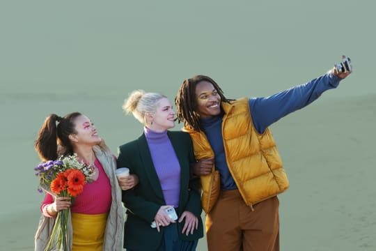 Friends taking a selfie