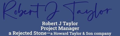 Robert J Taylor signature
Project Manager
a Rejected Stone
Key words in bible