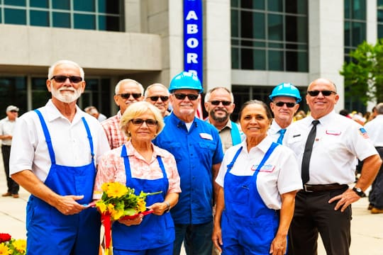 Non-profit agency posing for a photograph 