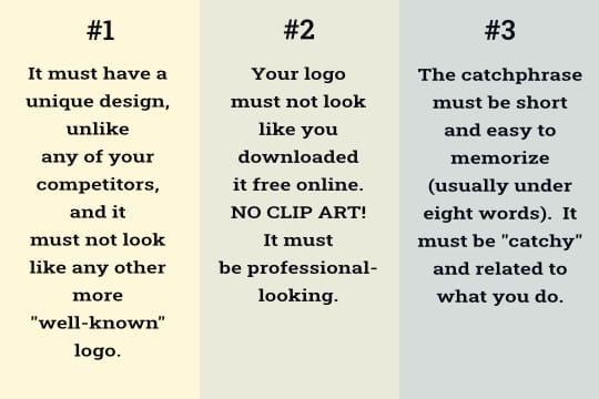 Three best practices for logo/catchphrase design that must be followed for success