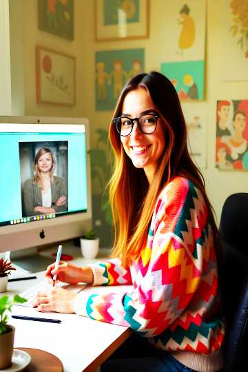 AI artist at work