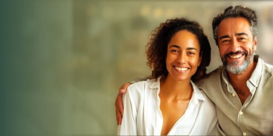 Happy couple symbolizing people that we serve with our Christian Marketing Services