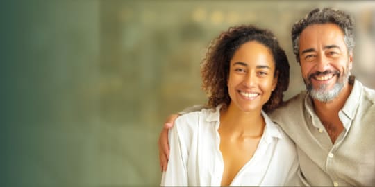 Happy couple symbolizing people that we serve with our Christian Marketing Services