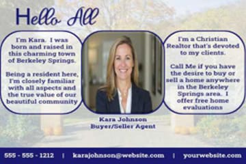 Real Estate agent Postcard