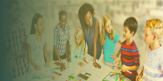 Geography classroom setting - Higher Education Digital Marketing